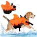 Life jacket shark dog Darryy beautiful life jacket dog shark eye-catching life jacket dog orange MM orange