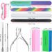 Nail File Kit with 4 Double Sided Files, Buffer Block, Nail Brush, Cuticle Clipper & Pusher - Manicure Tools - Buy Online on GoSupps.com