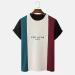 BEUU 2022 Men's Color Block Letter Print T-Shirt - Wine, X-Large - Buy Online on GoSupps.com