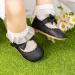 CENCIRILY Baby Girl Mary Jane Shoes | Anti-Slip Soft Sole Princess Flats | 12-18 Months | Black - Buy Online on GoSupps.com