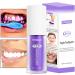 Purple Teeth Whitening Toothpaste Color Bleaching Sensitive Teeth Corrector Toothpaste Foam Teeth Lightening Booster Non-Invasive - Buy Online on GoSupps.com