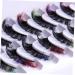 FRCOLOR 7 Pairs Fake Eyelashes False Lashes Cosmetic Lashes Women Lashes with Color Colored Lashes False Lash Extensions Individual Lashes Curl Lash Clusters Chemical Fiber Extend Cosplay - Buy Online on GoSupps.com