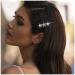 Aneneiceera Vintage Crystal Star Hair Clip Pin Silver Rhinestone Star Hair Barrette Clip Bling Rhinestone Hairpin Headwear Cute Star Hairpin Headpieces Hair Accessories for Women and Girls