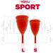 Buy Sileu Menstrual Cup - Ideal for Sports & Yoga - Eco-Friendly Medical Silicone - Red Size - Best Tampon Alternative - Buy Online on GoSupps.com