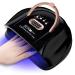 MainPi 256W UV LED Nail Lamp Professional Nail Dryer with 57pcs Lamp Beads UV Nail Light with 4 Timers Setting Auto Sensor and LCD Display Fast Drying Gel Nail Polish Curing Lamp (Black)