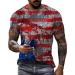 BEUU Soldier Short Sleeve American Flag T-Shirt | Retro Patriotic Men's Tee, Gray-112 Medium - Buy Online on GoSupps.com