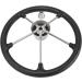 NovelBee 15-1/2 Stainless Steel Boat Marine Destroyer Steering Wheel with Black PU Foam and Knob - Buy Online on GoSupps.com