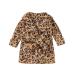 View jelly baby boy girls bathrobes toddler children soft bathrobes flannel nightwear pajamas winter night coat 3-4 years of leopard