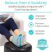 Vive Compression Ankle Ice Pack Wrap for Foot Pain Relief - Cold Brace for Injuries - Support for Swelling, Sprains, & Fractures - Reusable Gel - Fits Small & Large Feet, Gray - Buy Online on GoSupps.com