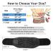 Lumbar Support Belt for Men and Women - Relieve Back Pain, Sciatica, Herniated Disc - Adjustable, Breathable Brace for Heavy Lifting - Injury Prevention - Pure Black (PB L) - Buy Online on GoSupps.com