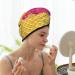 Hair Towel Wrap - Quick-Dry Turban with Button | Red Ice Cream Hair Drying Towel - Buy Online on GoSupps.com