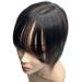 Bangs Clip in Bangs Transparent Swiss Lace Human Hair Bangs Clip In Fringe Hairpieces Extension For Women Breathable Remy Hair Bangs Bangs Hair Clip(7x9 Natural black) - Buy Online on GoSupps.com