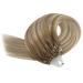 Youngsee Microring Extensions - Real Hair Ombre 50cm - Brown to Blonde Cold Fusion Micro Extensions #8a/60/8a - 50g - Buy Online on GoSupps.com