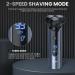 Electric Razor for Men Face Sejoy Electric Shaver Rechargeable Cordless 3D Floating Head UP to 180 Min Shaving Metallic IPX7 Waterproof Shaver - Buy Online on GoSupps.com