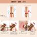 HOSAILY 2Pcs Contour Beauty Wand Liquid Contour & Highlighter Stick Set | Long-Lasting Blendable Cream Contour Stick with Cushion Applicator | Liquid Bronzer & Face Illuminator Makeup (03+05) - Buy Online on GoSupps.com