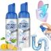 Get out Foaming Drain Cleaner Foam Drain Cleaner Get out Sink Cleaner Foam foaming drain cleaner Sink Drain Cleaner Foam Quickly Clean for Drain Sinks Tubs Clog Remover (2pcs)