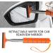 Cars Wipers - Miini Squeegee Cars Mirrors | Retractable Automotive Rearview Wipers Wing Wiper | Rearview Wiper for Car Side Mirrors Car Windshields Fog Mirrors Orange1 - Buy Online on GoSupps.com
