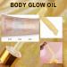 Hydrating Shimmer Body Oil | Rose Gold Liquid Luminizer | Long Lasting Body Highlighter & Glow Makeup for Women | Non-Sticky Glitter 30ML - Buy Online on GoSupps.com