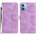 Buy Violet Folding Cover for Redmi Note 12 | PU Leather Flower Pattern Stand Card Compartment Magnetic Lock - International Shipping Available - Buy Online on GoSupps.com