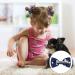 Navy Blue Girls School Hair Accessories Kit - 48Pcs Ribbon Hair Barrettes, Headband, Ponytail Holder, Elastics Bands - Perfect Birthday Gift - Buy Online on GoSupps.com