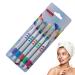 Aznever dental care brush toothbrush package - 5 pieces of coal toothbrushes with soft bristles for adults several colors for personal care teeth bamboo carbon for adults or children moon with five white branches