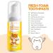 Kids Foam Toothpaste with Low Fluoride | U-Shaped Toothbrush | Anticavity Foaming Toothpaste - Orange Flavor - Buy Online on GoSupps.com