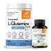 Sandhu's L-Glutamine Amino Acid Powder & Gut Health Capsules| Overall Gut Health| Prebiotic Postbiotic