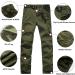 JOMLUN Boys Scout Convertible Hiking Pants - Army Green, Youth Cargo Trouser for Outdoor Climbing - Size 12-14 Years - Buy Online on GoSupps.com