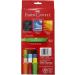 Faber-Castell Gel Sticks - 12 Twistable Watercolor Crayons for Kids with Brush - Buy Online on GoSupps.com