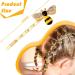 12-Piece Rhinestone Bee Hair Clip Set for Women - Yellow Pink Alloy Hair Accessories for Bride, Bridesmaid, Wedding, Party Styling - Buy Online on GoSupps.com