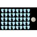 40 x edible 3D 15mm baby blue baby feet 20 colours toppers decorations cake (Baby Blue) - Buy Online on GoSupps.com