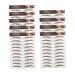 VINTORKY Fake Eyebrow Stickers 9 Sheets Waterproof Eyebrow Stickers Authentic Eyebrows Stickers Eyebrow Tool 3 Proof 21x14.7cm Brown