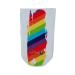 Heal with Appeal Amputee stump sock Rainbow Splatter Brush Stroke V1 3Ply stump sock