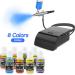E-Kongton Airbrush Cake Decorating Metallic Food Colour Kit - 8 Vivid Edible Colors for Baking & Decorating - Food Grade Safe (0.6 Fl. Oz) - Buy Online on GoSupps.com