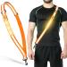 YLZZRS reflective LED belt tirpe safety lights for walkers at night high visibility reflective running equipment for men women children night dog walks (orange)