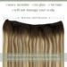 LAAVOO Microbead Extensions | Real Hair Balayage Brown to Blonde | 12-Inch Micro Weft | 50g Ombre Tressen - Buy Online on GoSupps.com