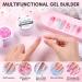 Makartt Solid Gel Builder for Nails 15ml Pink Glitter Nail Extension 3D Gel Sculpting Nail Art UV Nail Glue for Press on Nails Rhinestone Gel Molding Lamp Cured Twinkling Ballet - Buy Online on GoSupps.com