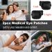 2Pcs Adjustable 3D Eye Patches for Adults - Medical Eyepatch for Lazy Eye (Large Black Left & Right) - International Shipping Available - Buy Online on GoSupps.com