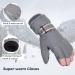 Toyosport Winter Ski-Snowboard Gloves | Waterproof Windproof Thermal Gloves for Men & Women | Ideal for Skiing Hiking & Cycling in Gray & Black - Buy Online on GoSupps.com