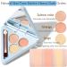 Tri-Color Concealer Cream Palette 3 in 1 Complete Concealer Contour Palette for Contouring and Brightening Waterproof for Under Eye Circles Dark Circles and Acne Marks - Buy Online on GoSupps.com