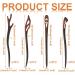 Crafans Wooden Hair Sticks Chinese Styles Hairpin Classic Hair Chopstick Hair Accessories Vintage Wood&Resin Coiled Hair Tools for Women Girls Hairstyles Saddle Brown - Buy Online on GoSupps.com