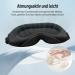 Umisleep 3D Sleep Mask for Side Sleepers - Adjustable Light Blocking & Breathable Eye Mask for Travel & Yoga - Unisex Black - Buy Online on GoSupps.com