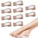 Skisneostype 10 Pcs Hammer Toe Splints Fabric Toe Splint Broken Toe Wraps for Correcting Hammer Toes Broken Toes Crooked Toes & Overlapping Toes