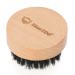 Beard Care Shaving Cleaning Grooming Set Men's Mustache Circle Wood Color Beech Brush Beard Brush for Men