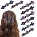 Crystal Stone Braided Hair Clips: Multi Clip Hair Barrette with 3 Small Clips Sparkling Hair Accessories with Rhinestones Sectioning Thick Thin Hair Girls Hair Accessories for Styling Sectioning Rhinestones Hair Clips 8P...