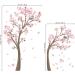 Decalmile Large Cherry Blossom Tree Wall Decals - Pink Flower Branch Stickers for Living Room, Bedroom & Nursery Decor - Tree Height 151cm - Buy Online on GoSupps.com
