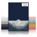 Laleni fertilizer sheet cable car oval 38x77 cm - Oeko -Tex certified 100% cotton breathable clamping cloth jersey baby 135 g/m Dark Ocean Blue - Blue Wagen Oval 38x77cm Dark Ocean Blue - Blue 1