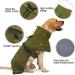 Heywean Waterproof Dog Jacket | Reflective Cold Weather Coat with Soft Fleece Lining | Warm Indoor & Outdoor Jacket for Dogs - Army Green - Size M - Buy Online on GoSupps.com