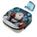 Muoooum Merry Christmas Santa Claus Women Binding Power Pocket Portable Period Bag For Women Teen Girls Menstrual Cup Pocket Still Pad holder color 4 4.7x6.6x6.6 in/12x17x17 cm