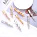 4PCS Rhinestone Flower Hair Barrettes Alligator Hair Clips for Women - Silver - Buy Online on GoSupps.com